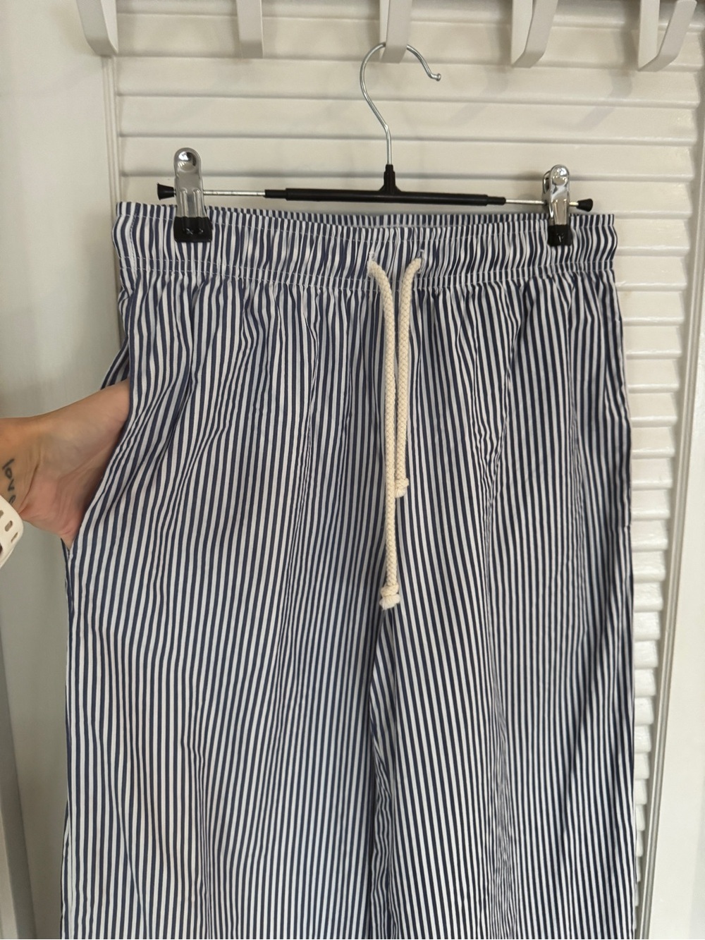 DONNI Pop Pants in Navy Stripe - Small - Picture 3 of 10